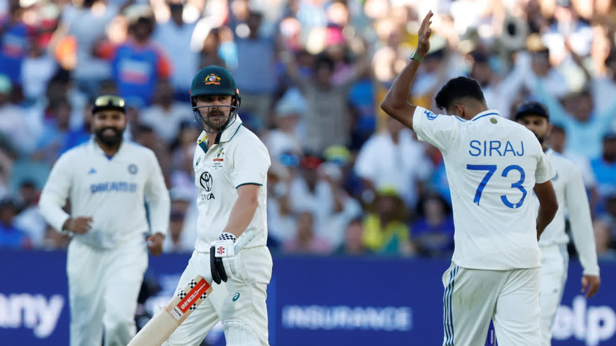 Mohammed Siraj was booed by the Adelaide Oval crowd following he gave an animated send-off to local hero Travis Head who scored 140 runs.