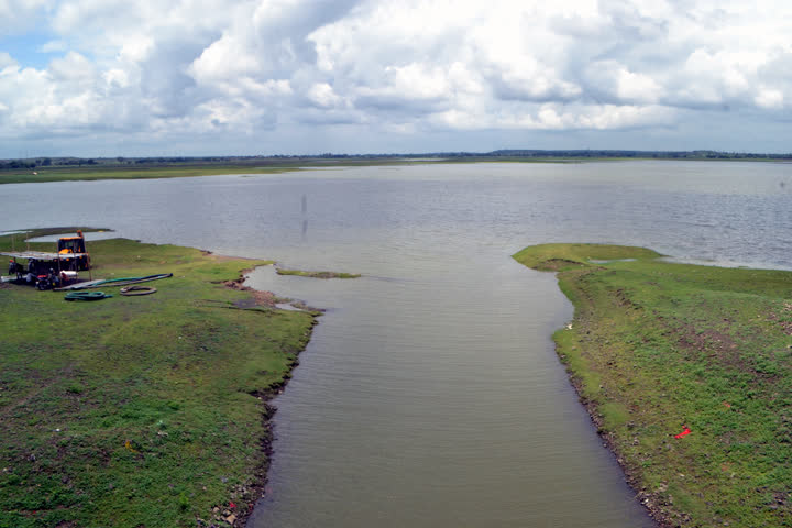 water level of chiller dam  increased