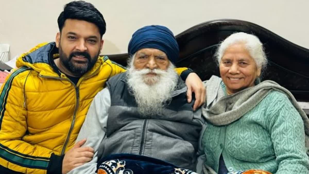 Kapil Sharma met punjabi actor Gurpreet Ghuggi parents