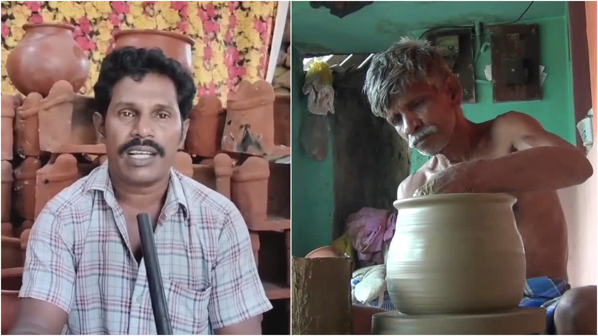 Pottery workers request to give clay pot in pongal gift set