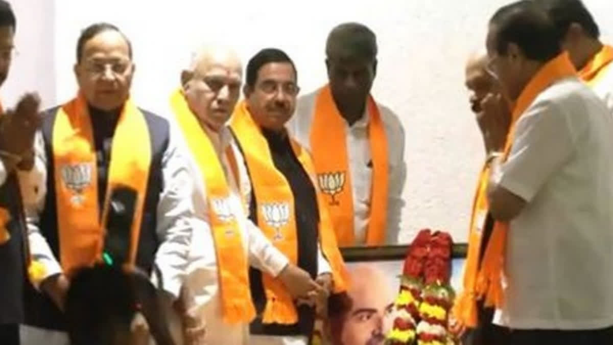 Ahead of the 2024 Lok Sabha polls, the Bharatiya Janata Party (BJP) is holding a meeting with party leaders in Bengaluru on Monday. The meeting is being attended by former Chief Ministers BS Yeddyurappa and Basavaraj Bommai and senior leaders including KS Eshwarappa and Ashwath Narayan.