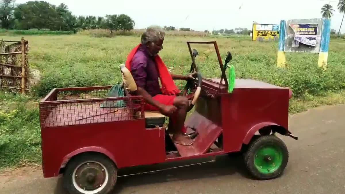 theni-worker-made-a-mini-jeep-at-a-cost-of-45-thousand