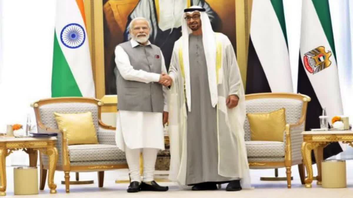 PM Modi with UAE President (file photo)