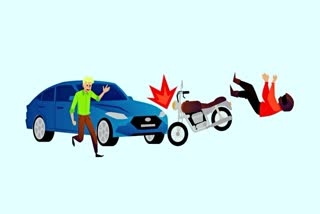 Car Hits Bikers In Gwalior