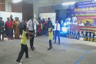 state level silambam competition at Nagapattinam