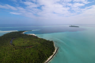Photo of Lakshadweep islands (Source : Narendra Modi Twitter)