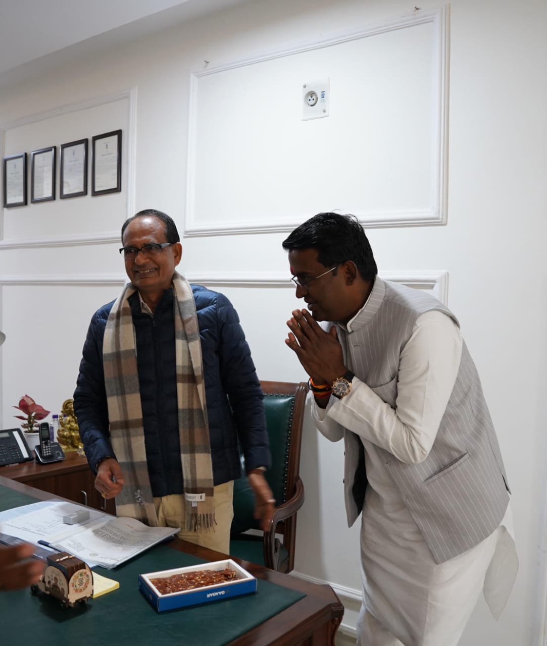 Minster Dilip Ahirwar Meet Shivraj Singh