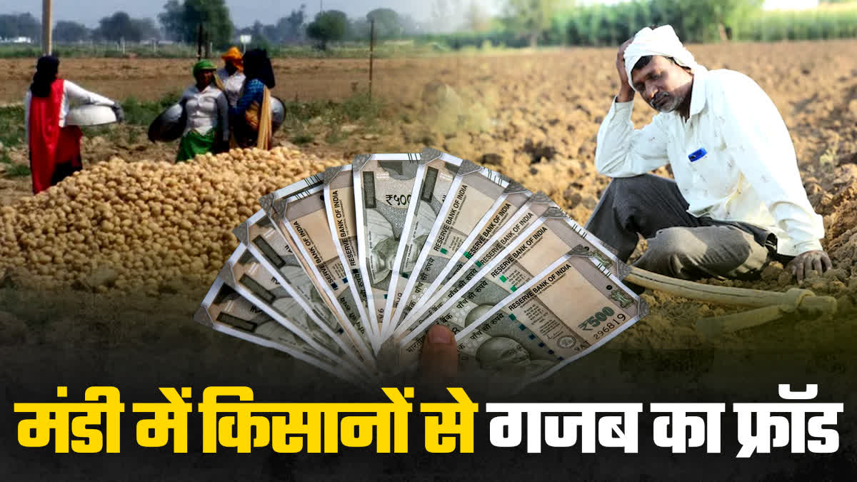 up uttar pradesh biggest sabzi mandi potato traders cheating rs 15 lakh potatoes everyday from farmer