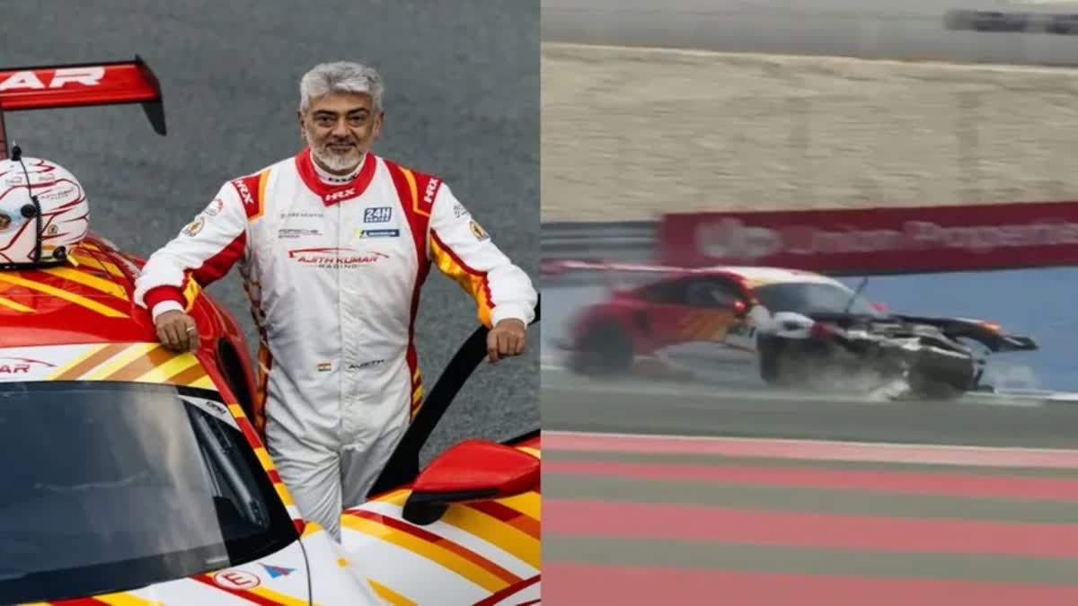 AJITH KUMAR ACCIDENT  car rasing  dubai car razing  thala ajith