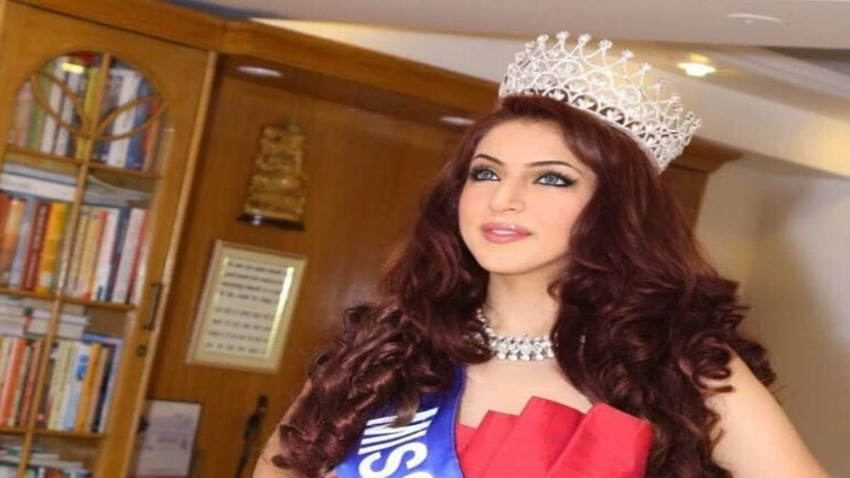 film-actress-former-miss-world-tourism-ishika-taneja-took-guru-diksha-jabalpur