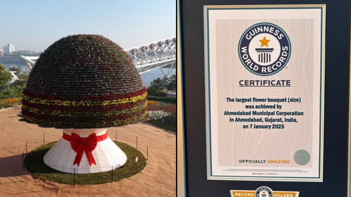 Ahmedabad Breaks UAE's Feat, Sets Guinness Record By Creating World's Largest Flower Bouquet