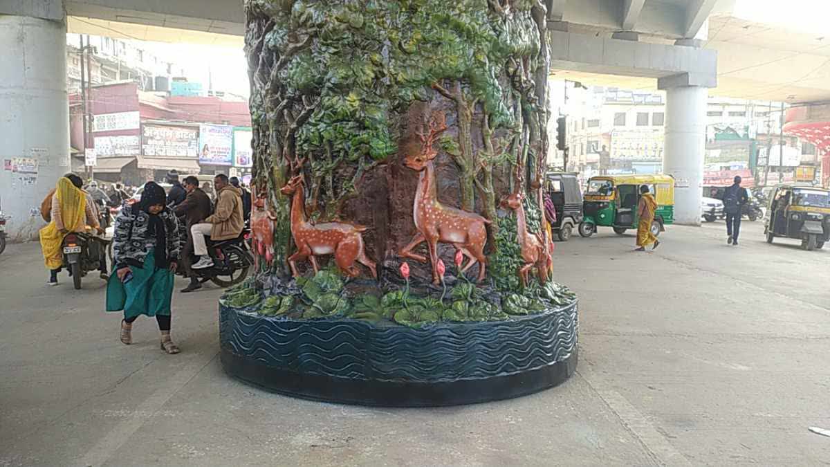 REWA FLYOVER PILLAR ARTWORK