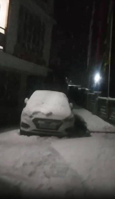 snowfall in Sikkim