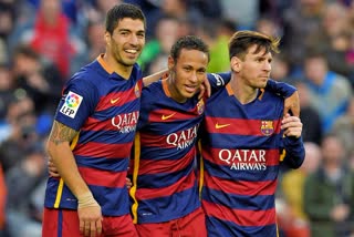 Luis Suarez, neymar and Lionel Messi