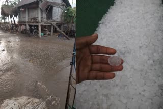 Hailstorm in Dhemaji