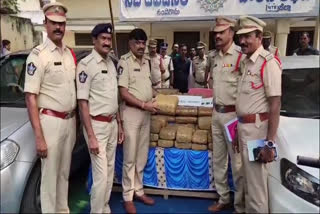 Police Seized Ganja in NTR District