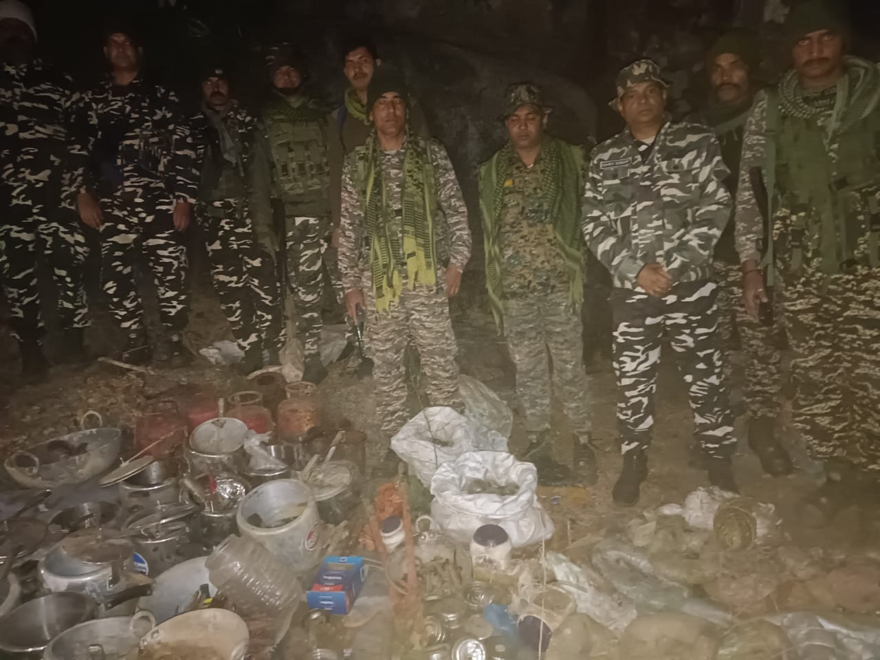 Huge cache of explosive-manufacturing materials seized by security forces in Gaya, Bihar