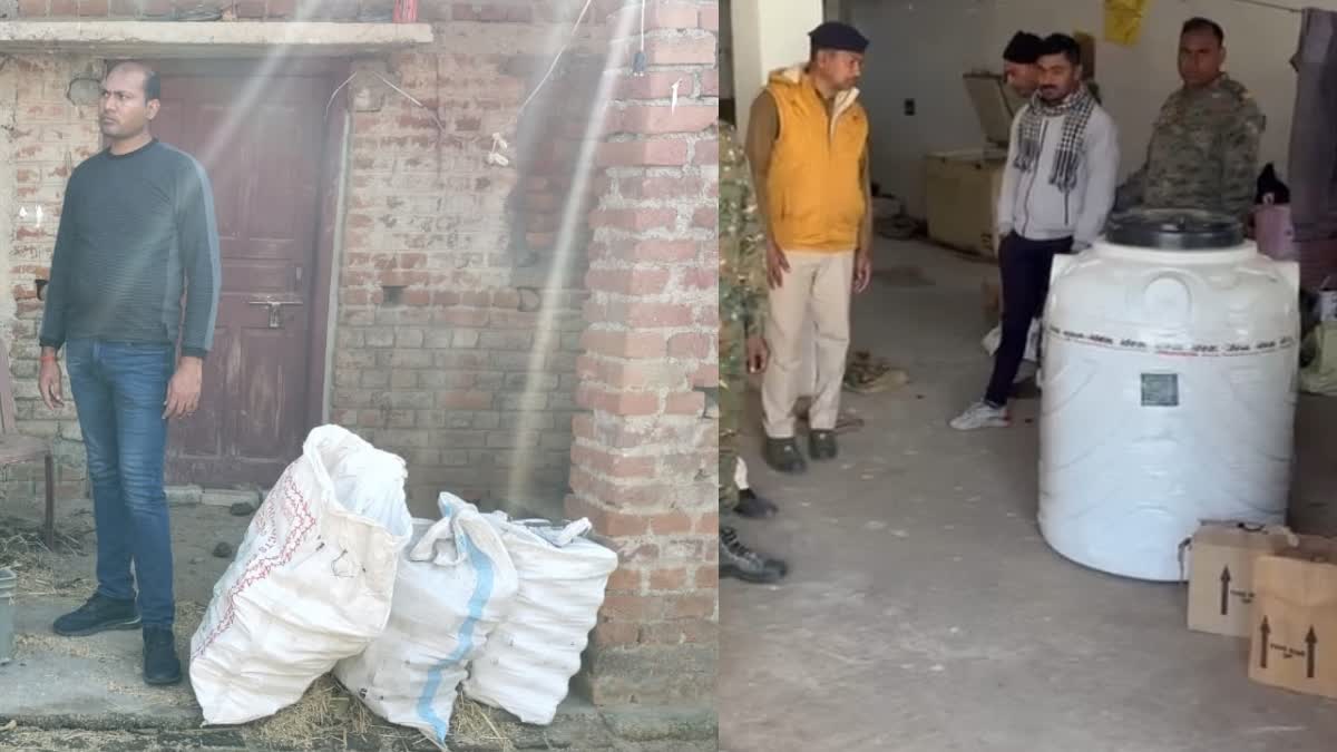 Excise department team busted illegal liquor factory in Hazaribag