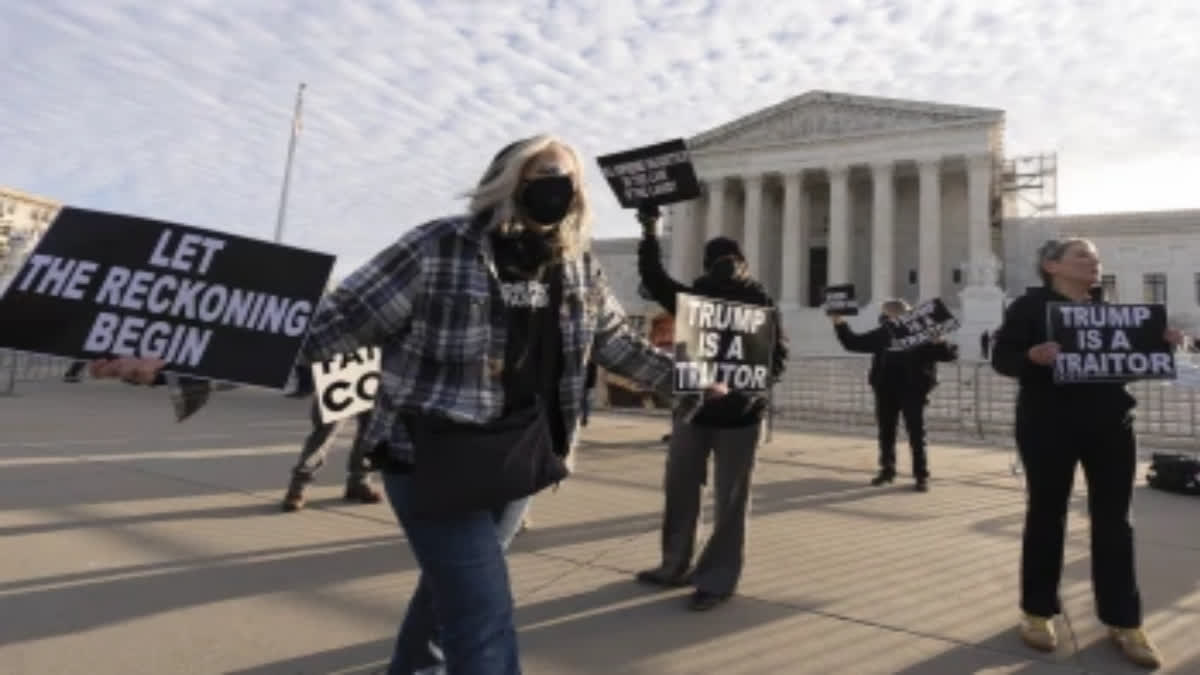 Supreme Court Arguments Begin in Landmark Case Seeking to Kick Trump off Ballot over Capitol Attack