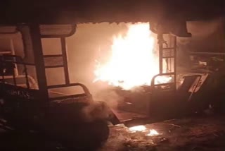 Shivpuri E rickshaw fire