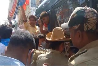 NSUI activist tried to attack MP Kateel's house