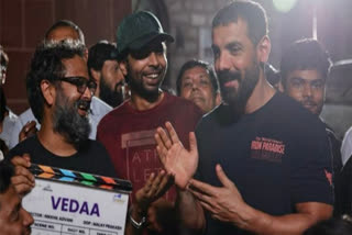 Vedaa features John Abraham and Sharvari Wagh in the lead. The film helmed by Nikhil Advani is set to hit theatres on July 12.