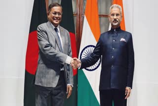 Foreign Minister S Jaishankar and Hasan Mahmood