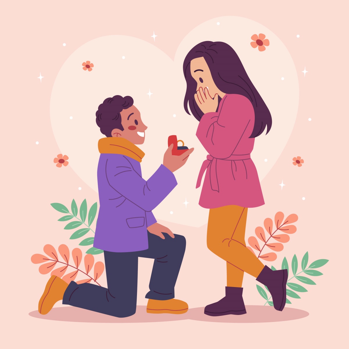 Proposing on bended knee has become a tradition over time