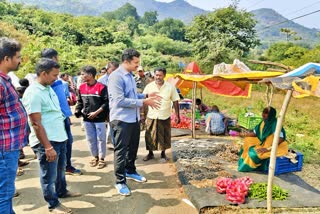 parvathipuram_district_collector_shyam_prasad_participated_in_one_day_program_with_tribals