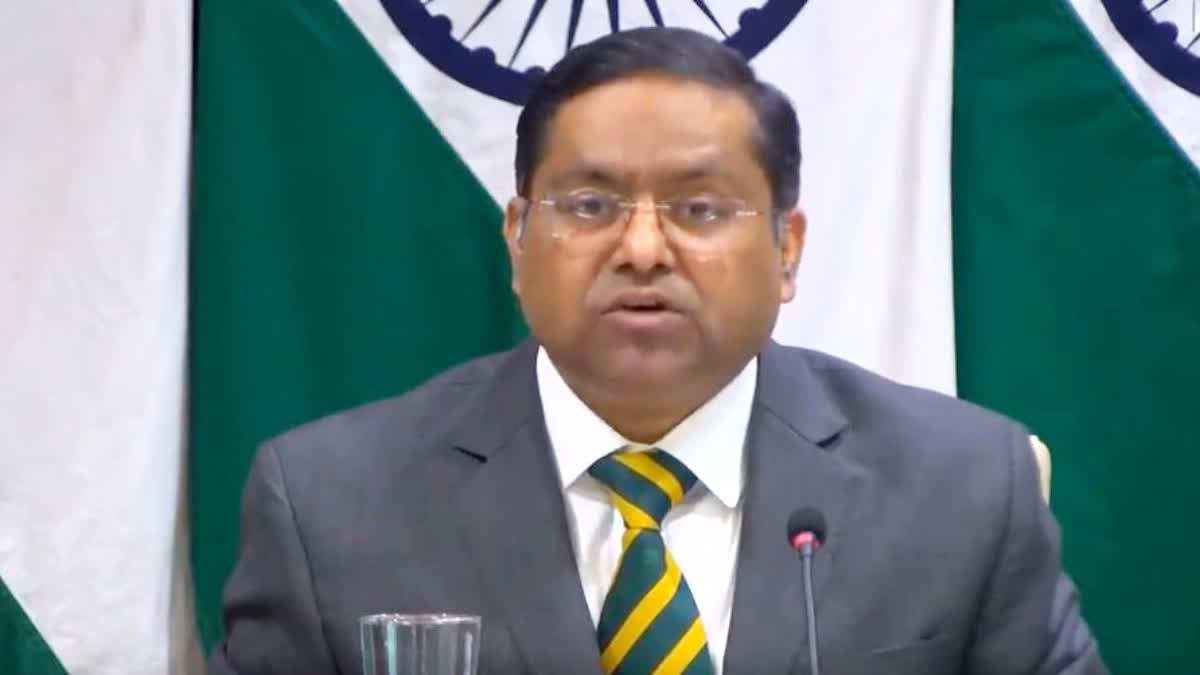 MEA spokesperson Randhir Jaiswal