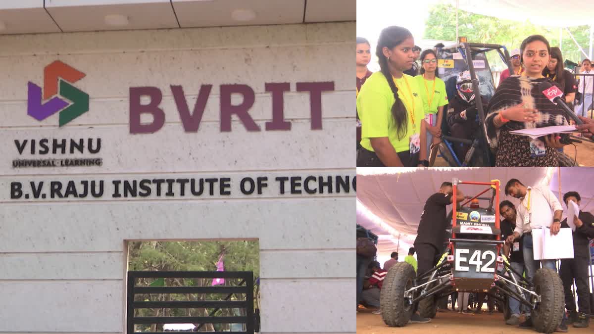 Cars Racing in BVRIT College Narsapur