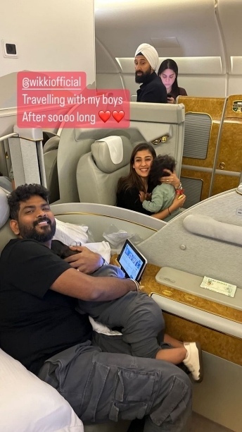 Nayanthara shared photo with her boys hubby