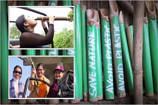 A resident of Assam, Chandan Nath has ingeniously crafted 'Kaziranga Bamboo Bottles' to tackle the problem of pollution by plastic waste in the Kaziranga National Park.