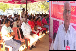 کرناٹک ٹریڈ یونینز نے مطالبات منوانے کے لیے ریاست گیر بھوک ہڑتال شروع کی