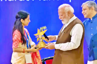 Prime Minister Narendra Modi with Maithili Thakur