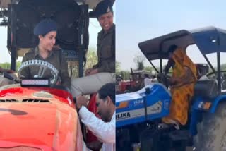 gwalior women tractor competition