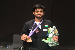 Former Shuttler B Sai Praneeth, Photo special arrangement of ETV Bharat