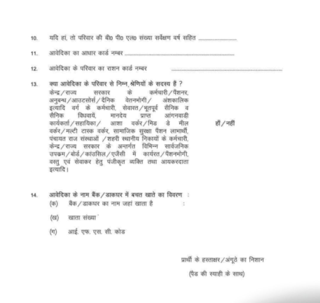 Pyari Behna Sukh Samman Nidhi Yojana forms