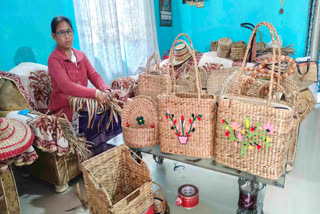 Sonpahi Duwara Hazarika Self reliant by production from water hyacinth