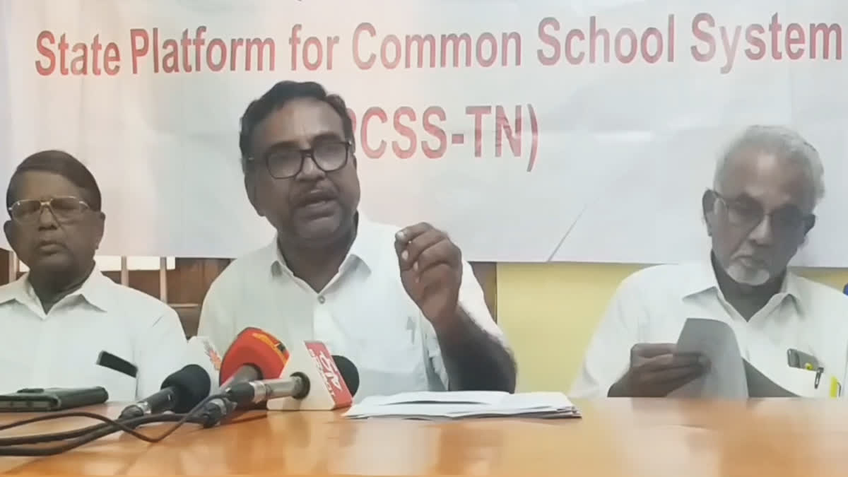 state platform for common school system secretary of tamil nadu