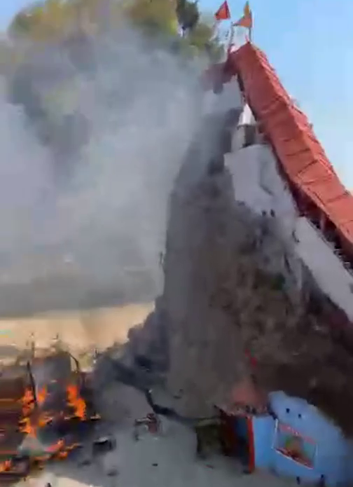 Fire Broke Out in Garjiya Devi Temple