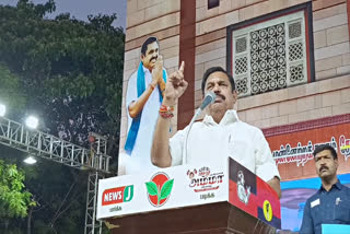 aiadmk Edappadi Palaniswami election campaign support for DMDK candiate Nalla Thambi at Thiruvallur
