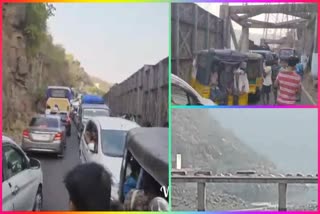 Heavy_Traffic_Jam_At_Srisailam_Ghat_Road