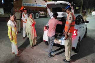 salem district collector inspect vehicle checking
