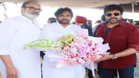 Chiranjeevi Blesses His Brother Pawan Kalyan