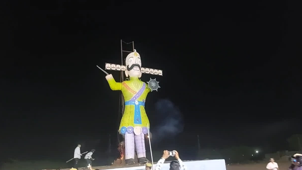 Ravan Dahan on Vasant Dussehra in Jhalawar