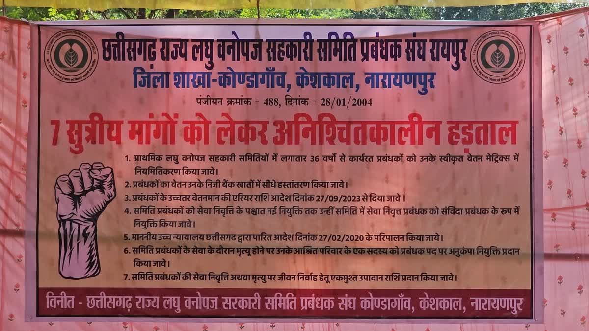 Strike of Minor Forest Produce Cooperative Society Managers