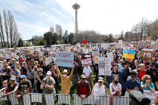 protests across US against President Donald Trump and Elon Musk Policies