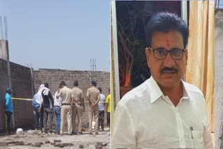 घटनास्थळावर पोलीस, शेजारी रमण चांडक