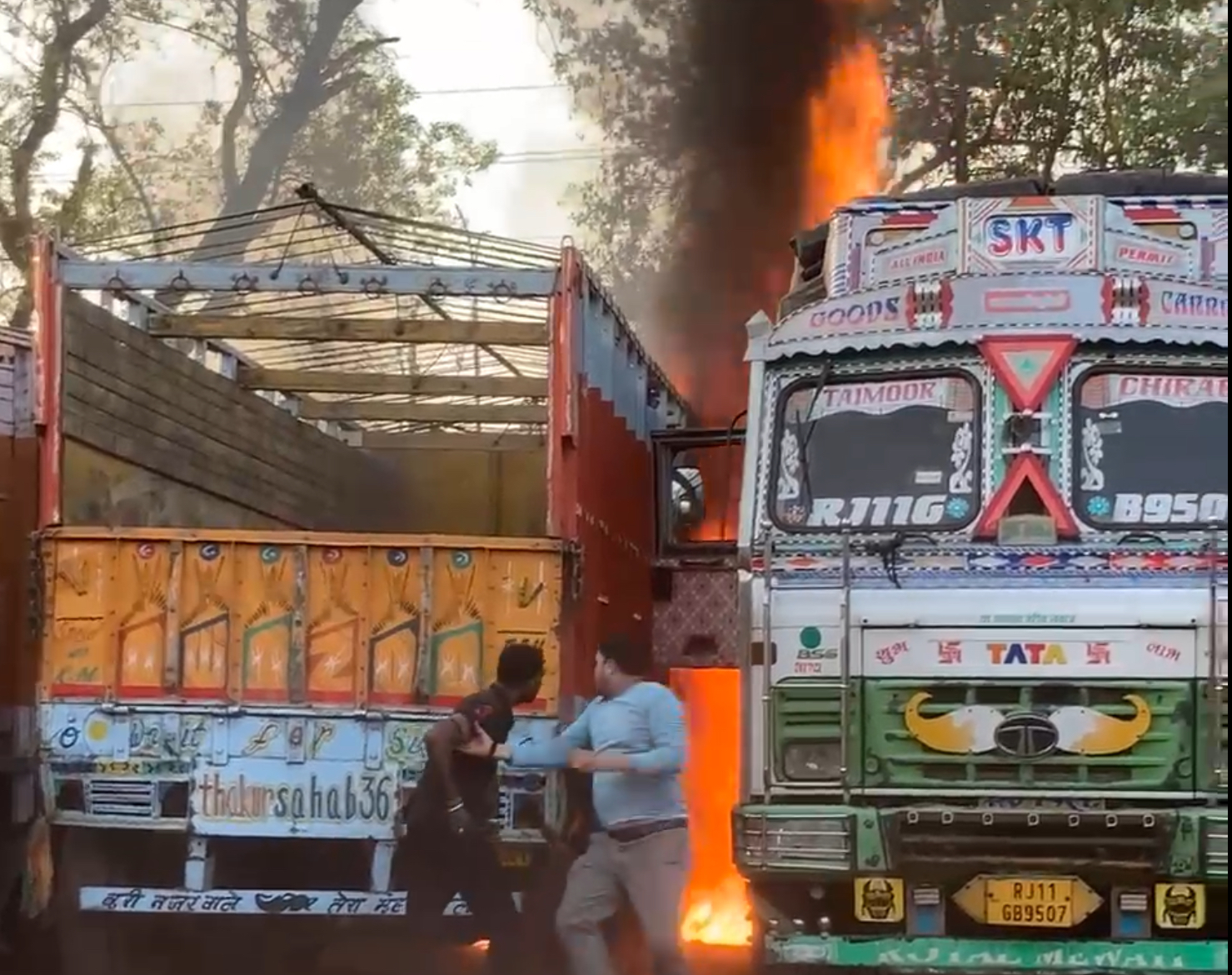 Gwalior Fire in Transport Nagar
